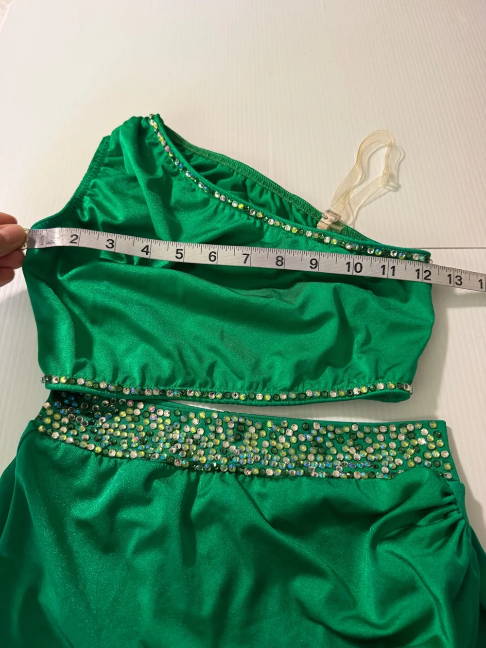 Kelle dance solo costume kelly green 2 piece custom color pop 4296 2877 SA adult
